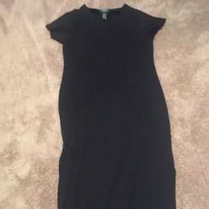 Long navy blue cotton Ralph Lauren Dress